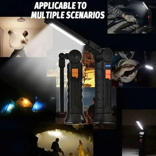 360° Rotating Rechargeable LED Work Light – Magnetic Base